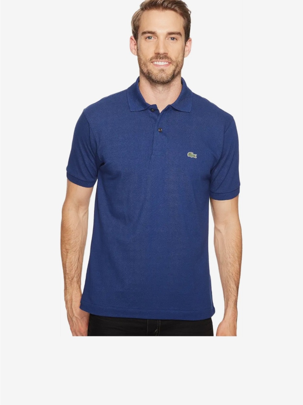 Lacoste Men's Navy Short-Sleeve Polo Shirt SZ 6 US SZ L